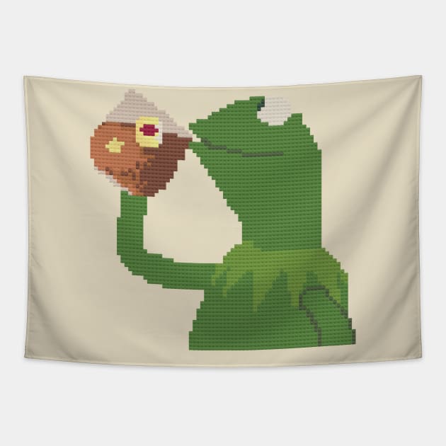 POXELART - Kermit Muppets shows Tapestry by JigongNumpuk