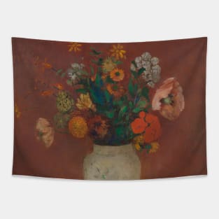 Bouquet in a Chinese Vase by Odilon Redon Tapestry