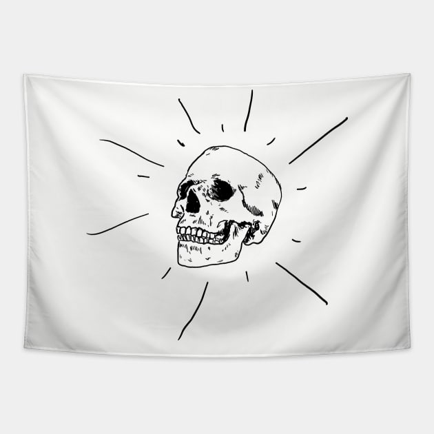 Skull vector Tapestry by Karliefie