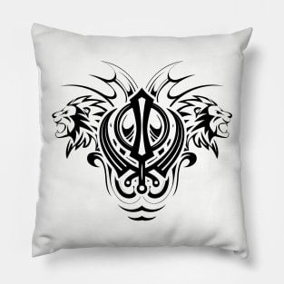 Decorative Sikh Khanda symbol Pillow