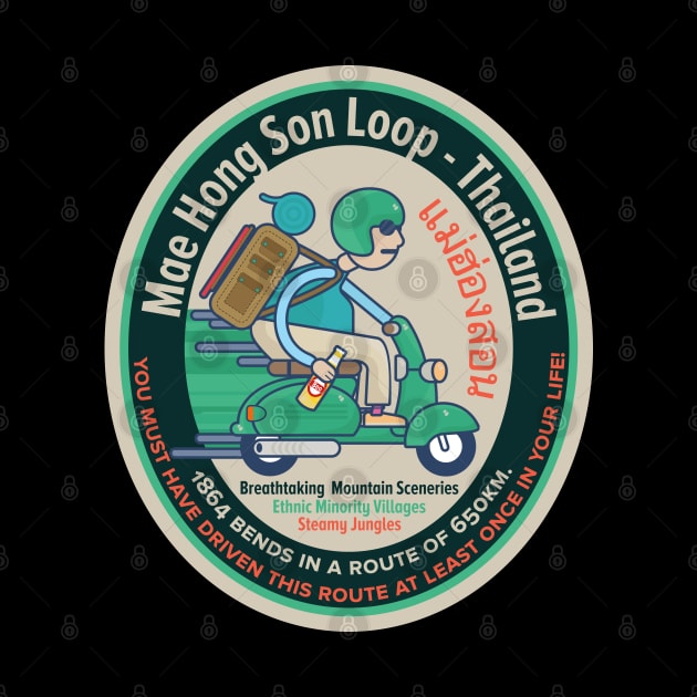 Mae Hong Son Loop - Scooter Trip - Backpacker Badge Thailand by Boogosh