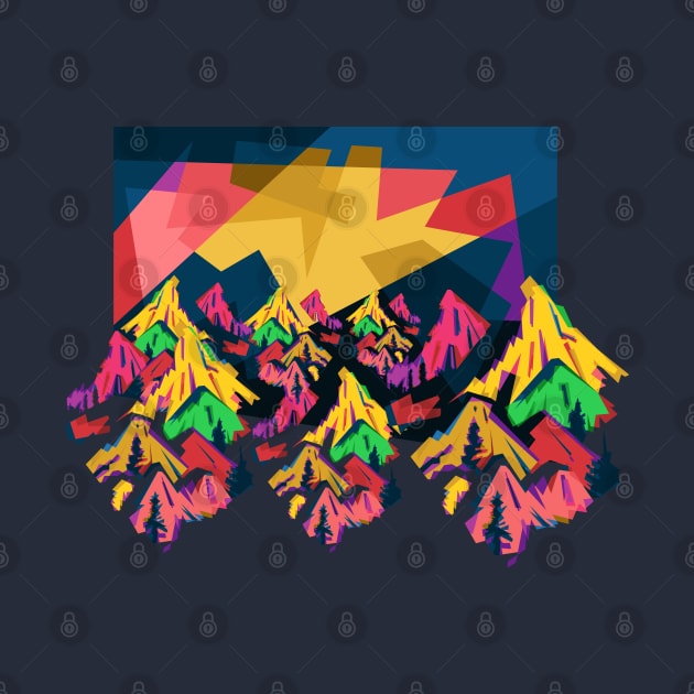 Montain Colorfully by Shuriken