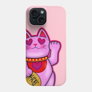 Romantic Maneki Neko Lucky Cat Phone Case