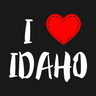 USA Proud American State Home Roots Gift - I Love Idaho T-Shirt
