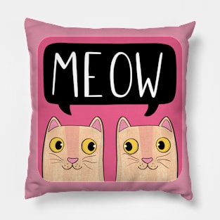 Meow Cats Pillow