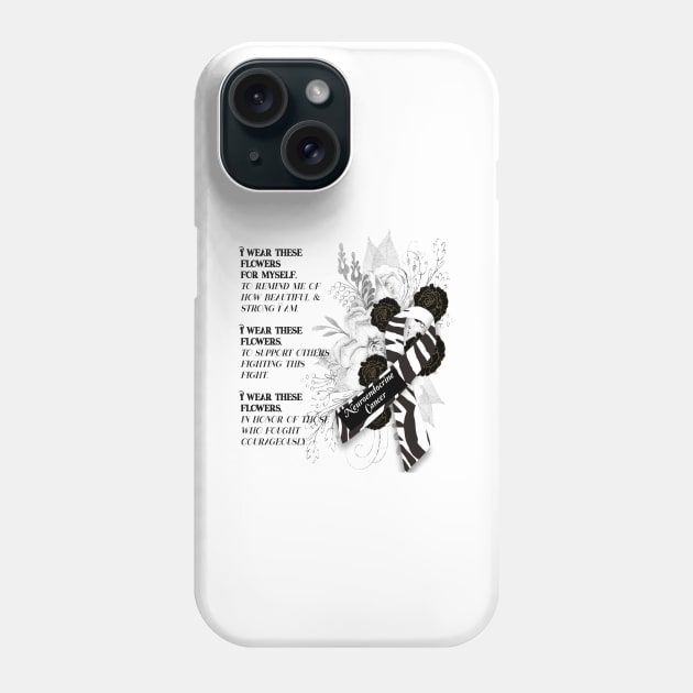 Neuroendocrine Cancer Support - Carcinoid Cancer Phone Case by allthumbs