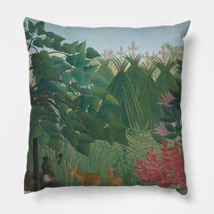 The Waterfall by Henri Rousseau Pillow