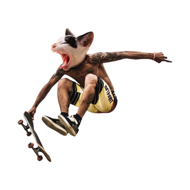 Skate Cat by Woah_Jonny