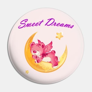 Sweet Dreams Teddy Bear Pin