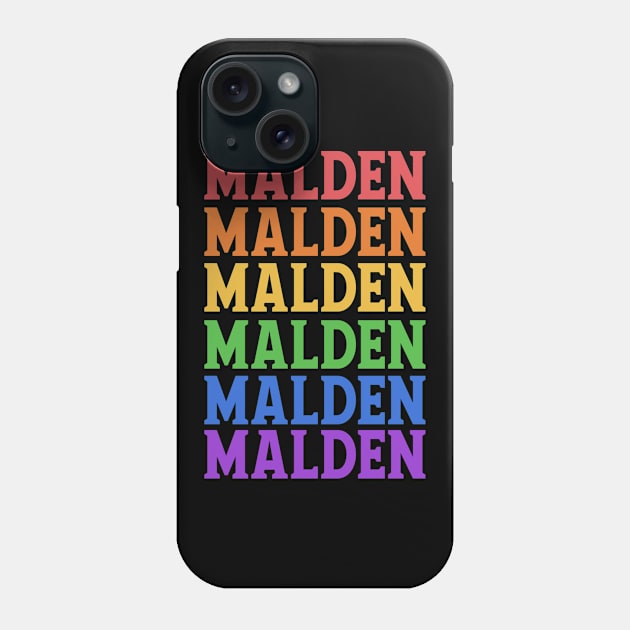 MALDEN COLORFUL XMAS CITY Phone Case by OlkiaArt