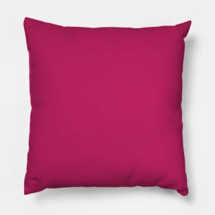 Raspberry Magenta Solid Color Pillow