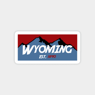 Wyoming Mountains Magnet