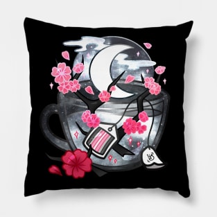 Pride Flag Teacup - Moonlight Sakura Demigirl Pillow