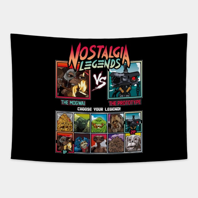 Nostalgia Legends - 80s Movies Tapestry by RetroReview