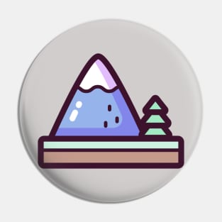 Mountain sticker Pin