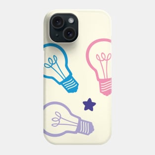 Cute Pastel Lightbulbs Phone Case