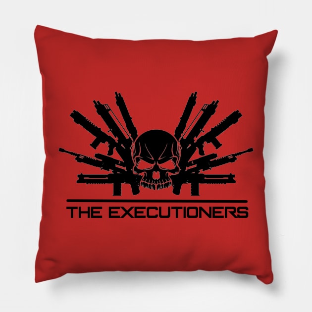 The Executioners - Black Logo Pillow by Hope Station