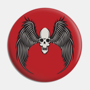 Skull With Wings Pin