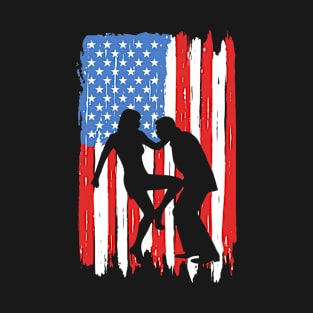 American Flag Krav Maga Graphic T-Shirt