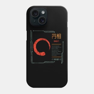 Enso Zen Circle Buddhist Japanese Kanji Characters Calligraphy 642 Phone Case