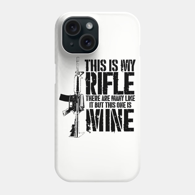 THIS IS MY AR15 - Dark text version Phone Case by JHughesArt