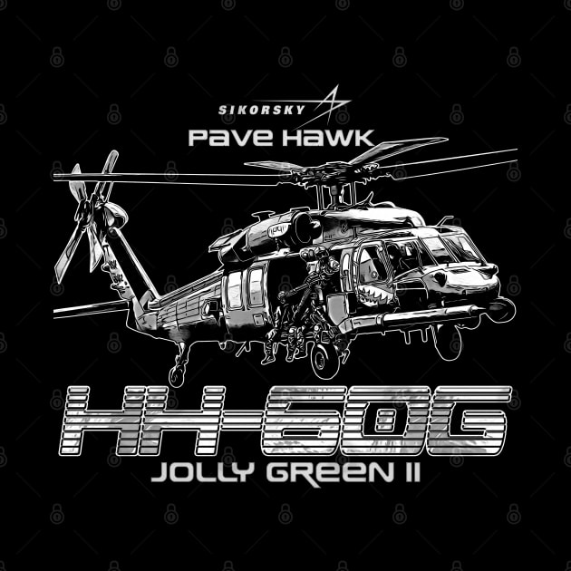 Pave Hawk HH-60G Search and Rescue Helicopter Us Navy Air Force by aeroloversclothing