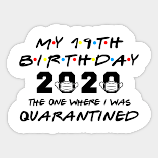 19th Birthday Ideas Stickers Teepublic