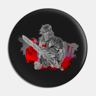 King of Power! (Black, White and Red) Variant Pin