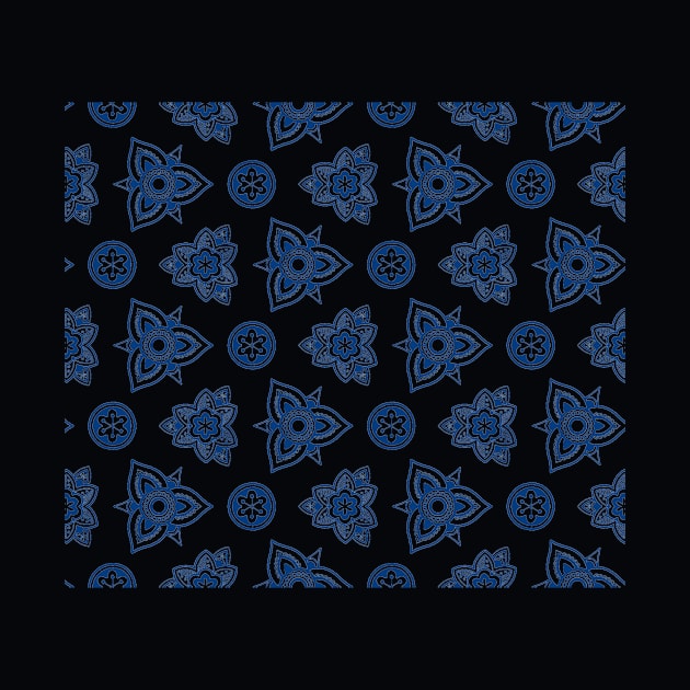 Blue Snowflakes by Mandala & Me