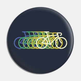 Bike Icon Speed Vintage Blue Pin