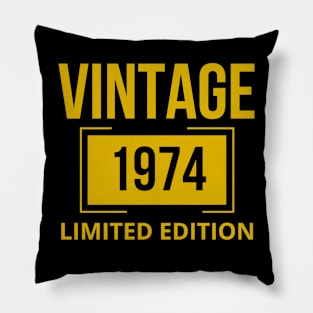 Vintage 1974 limited edition Pillow