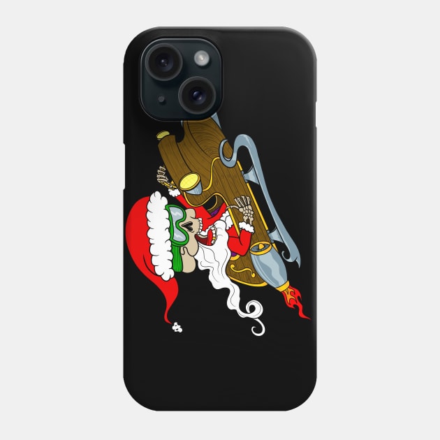 Santa clause is cruising to town Phone Case by Art by Daniel Moore