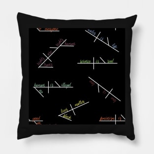 Diagrammed Human Rights Sentences Pillow