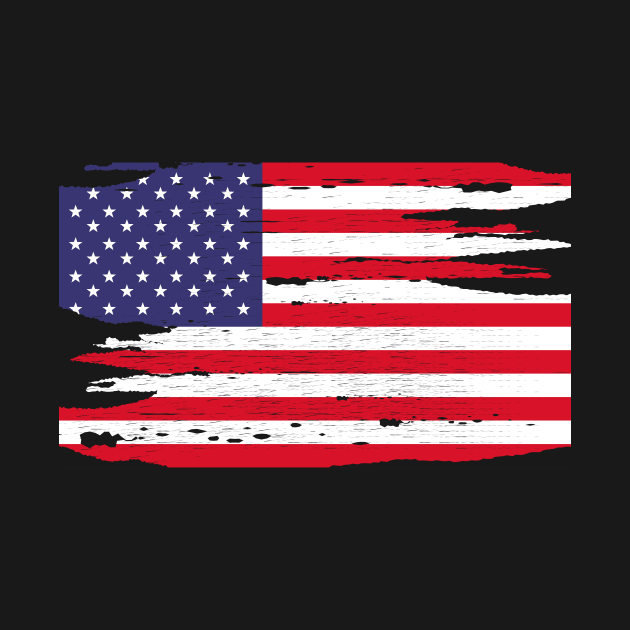 USA Flag 4th of July 1776 America by Super Fresh Art