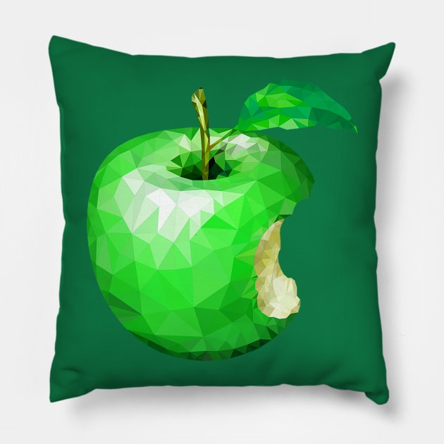 Geometric apple Pillow by obmik