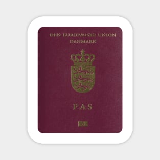 Denmark Passport Magnet