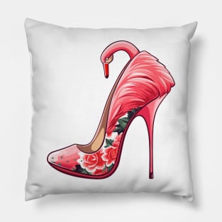 Flamingo high heel shoe Shoe lover Pillow