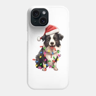 Christmas Border Collie Phone Case