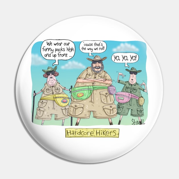 Hardcore Hikers Pin by macccc8