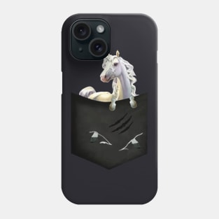 Unicorn Wild Animals Black White Dark Soul Clothing Unicorn Phone Case