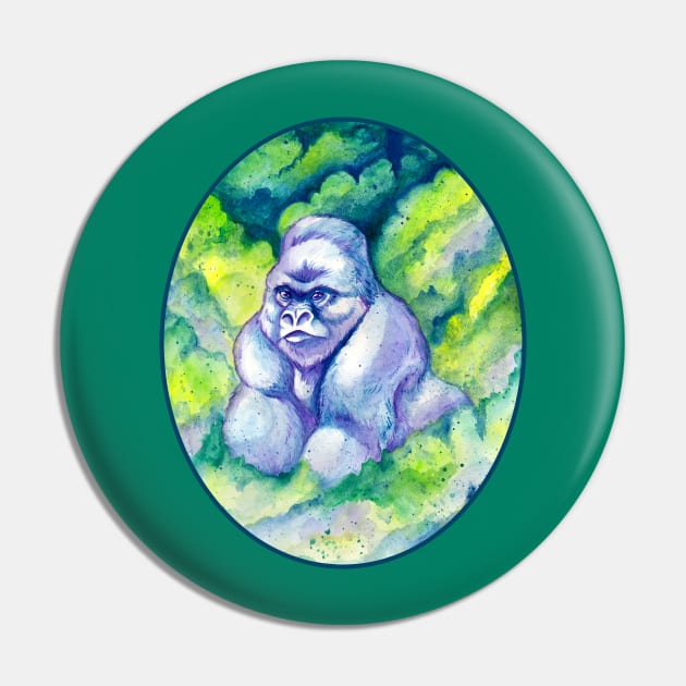 Mountain Gorillas Pin by TaksArt