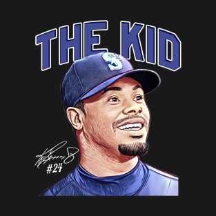 Ken Griffey Jr The Kid Basketball Legend Signature Vintage Retro 80s 90s Bootleg Rap Style T-Shirt