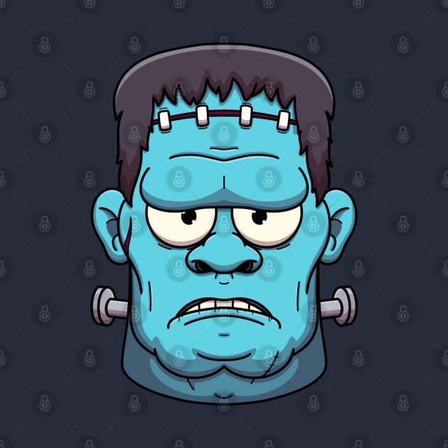 Frankenstein Monster Face by TheMaskedTooner