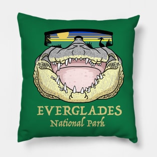 Cool Everglades Crocodile Pillow
