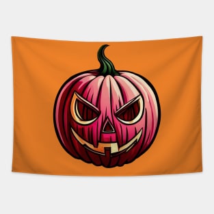 Smiling Jack O'Lantern Pumpkin Tapestry