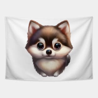 Tailent-ed Pomsky Tapestry