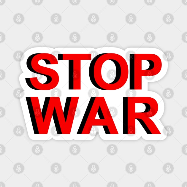 STOP WAR Magnet by Brains