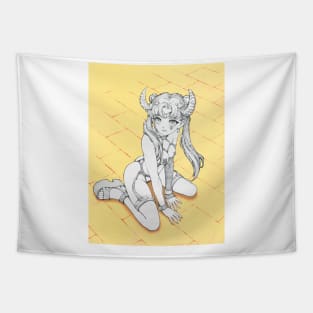 demon girl Tapestry