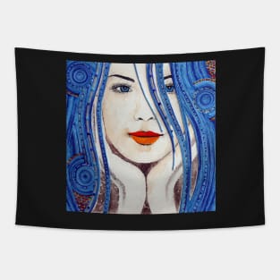 Blue moon Tapestry