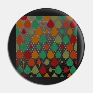 Unique Retro Pattern Pin